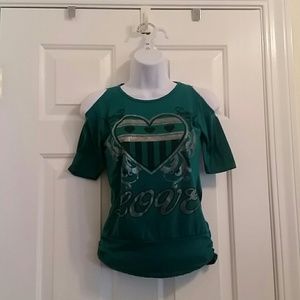 Cute 4 U blue shirt L 14-16